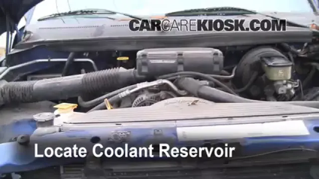 1997 Dodge Ram 2500 5.9L V8 Standard Cab Pickup Antigel (Liquide de Refroidissement) Vérifiez le niveau d'antigel